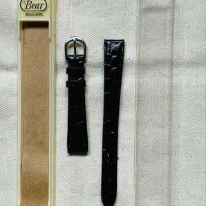 ベアー製 腕時計ストラップ 黒色 取付幅13㎜