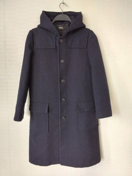 A.P.C. アーペーセー フード フーデッド フーディー コート ネイビー サイズS フランス製