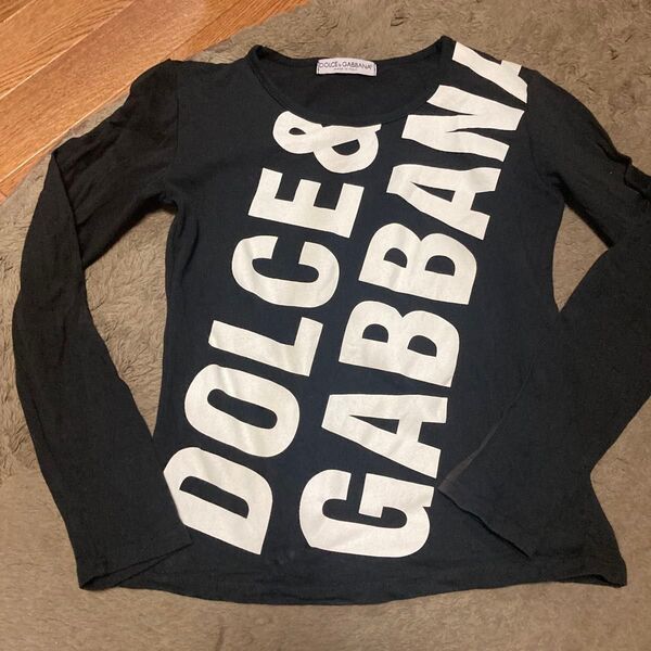 DOLCE&GABBANA レディース ロゴ ロンT ブラック