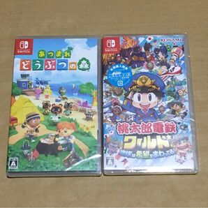 新品未開封シュリンク付き Nintendo Switch あつまれどうぶつの森 桃太郎電鉄2