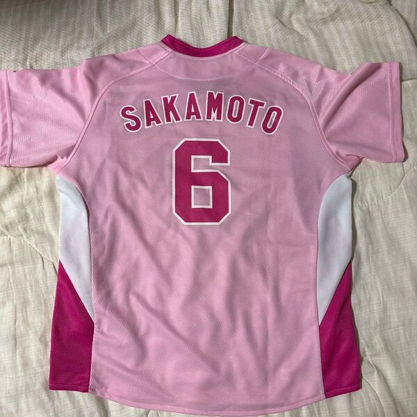 読売ジャイアンツ 坂本勇人 ユニホームシャツ ピンク レディース