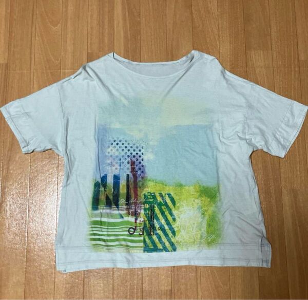 ミスティコ mistico 抽象グラフィック Tシャツ 半袖 40サイズ