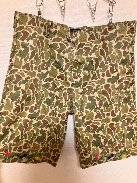 stussy バギーショーツ カモ ハーフパンツ
