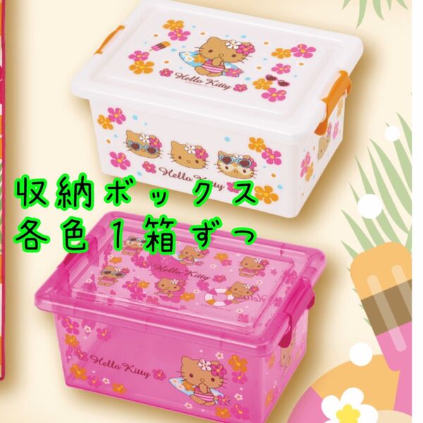 ハローキティ サンリオ 日焼けキティ 当たりくじ 収納ボックス 2種セット Y2K