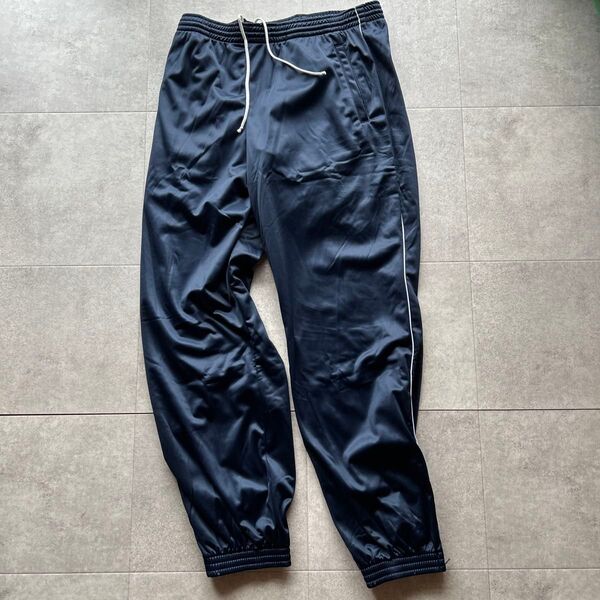 00s 実物 デッドストック フランス軍 トラックパンツ ネイビー×白線 186 XL 紺色 NAVY ジャージ ジョガーパンツ