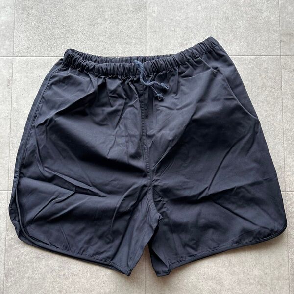 実物 デッドストック フランス軍 トレーニングショーツ NAVY 短パン 軍物 ミリタリー ネイビー ハーフパンツ 希少レア 紺L