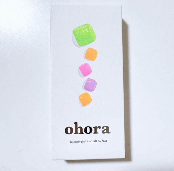 ohora セミキュアジェルネイルシール フットネイルシール カラフル