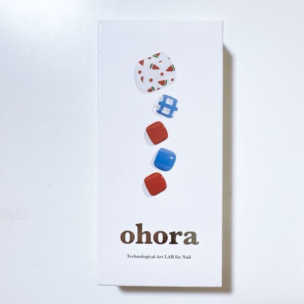ohora セミキュアジェルネイルシール フットネイルシール オホーラ スイカ