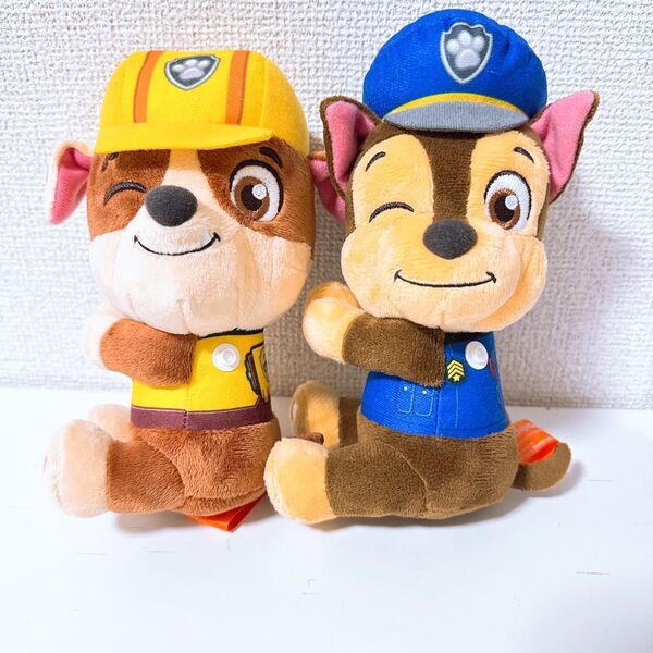 パウパトロールくっつきぬいぐるみ チェイス ラブル ぬいぐるみ プライズ品