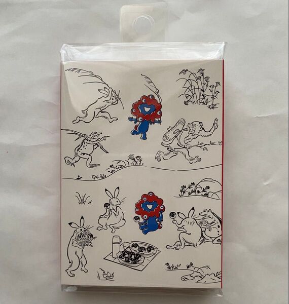 大阪万博ミャクミャク×鳥獣戯画パタパタメモ