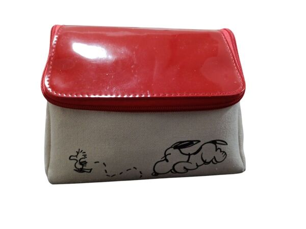 中古 SNOOPY スヌーピー 雑誌付録 犬小屋ポーチ