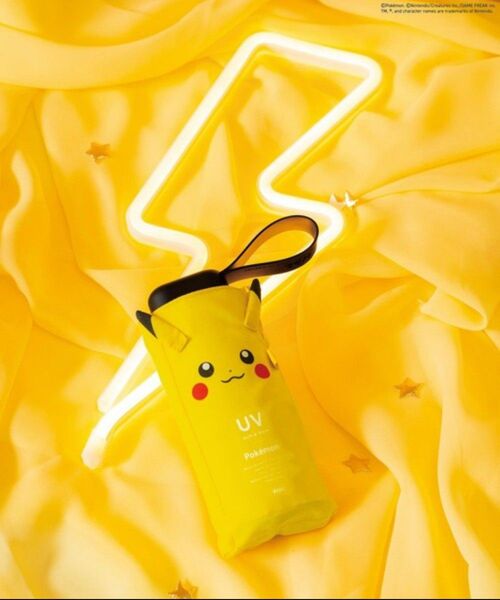 wpc. ポケモン 遮光 冒険のパートナー ミニ 折りたたみ 日傘 イエロー