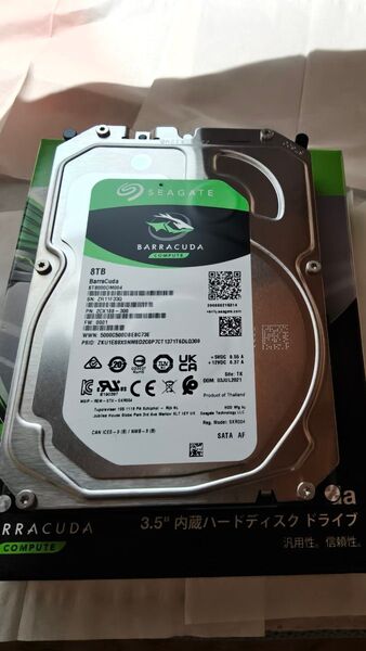 Seagate BarraCuda ST8000DM004 8tb 動作品