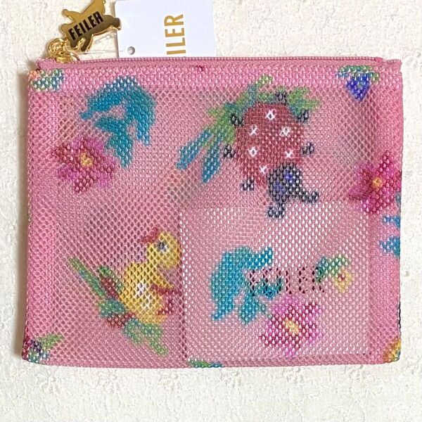 フェイラー メッシュポーチ Sサイズ ハイジ ピンク