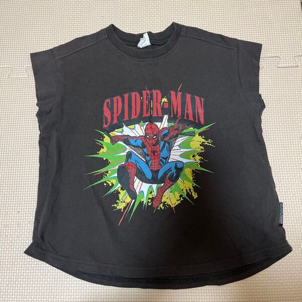 Tシャツ カットソー ノースリーブ バースデイ マイリトルワンダー スパイダーマン ディズニー 110cm