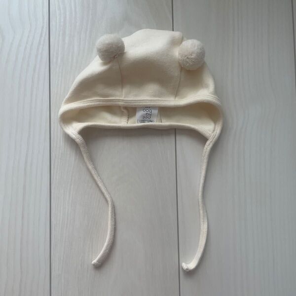 peekaboo くま耳 ボンネット ポンポン