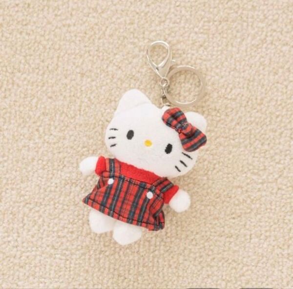 Me%【HELLO KITTY】トイキーホルダー3サンリオ ローリーズファーム ハローキティ red チェック