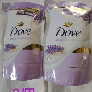 《ユニリーバ》 Dove ダヴ ボディウォッシュ ラベンダー&オーツミルク つめかえ用 330g×2個 液体タイプ