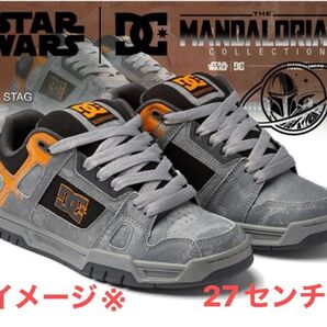 DC×STAR WARS コラボスニーカー グレー 27cm 箱無し 美品 即納可能 2024年11月購入 早い者勝ち