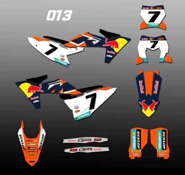 KTM 125〜500 SX SXF 2023〜2025 グラフィック デカール キット