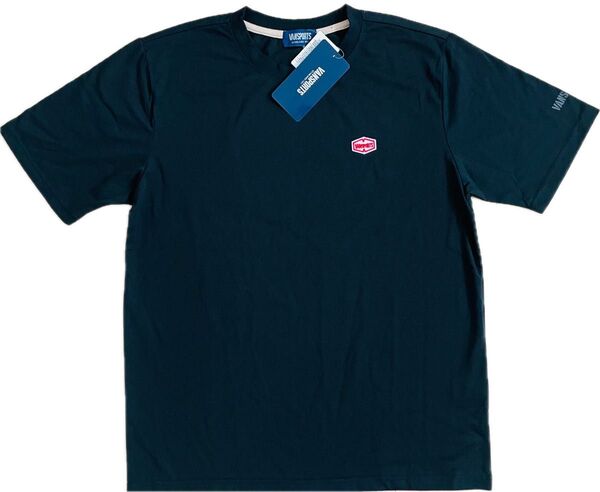 VANSPORTS ヴァンスポーツ 半袖Tシャツ Lサイズ メンズ BLACK ロゴマーク シンプル