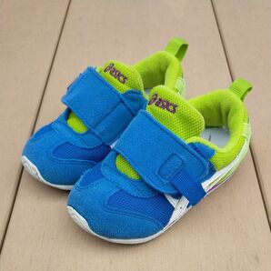 asics ベビーシューズ スニーカー トイ・ストーリー青×黄緑 14.5cm