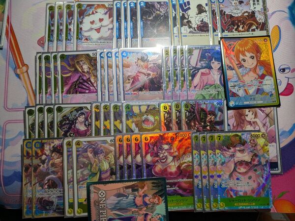 ワンピースカード 青黄ナミ スリーブ付き