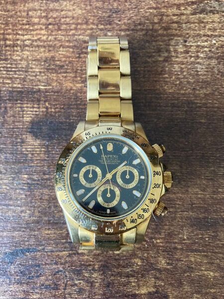 BAPEX ゴールド 腕時計 難あり