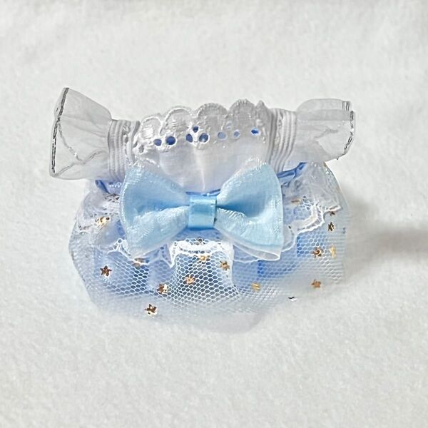 10cm ぬいぐるみ ぬい服 ドレス レース 星 フリル リボン