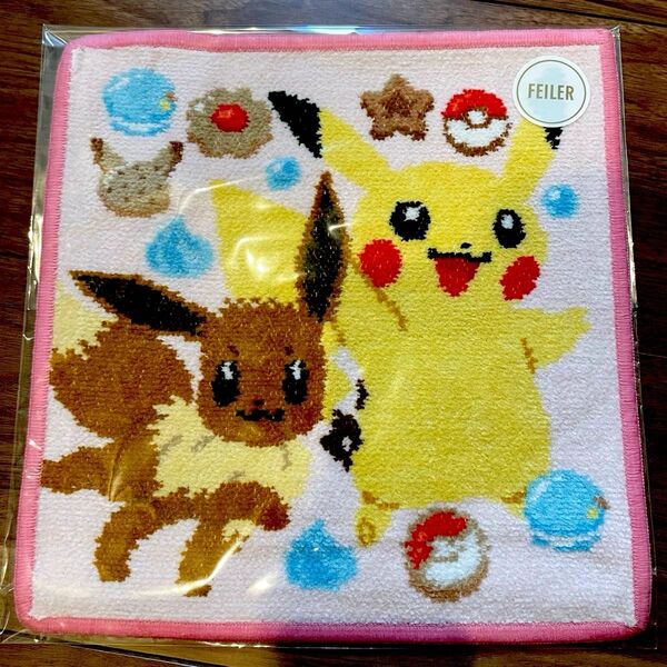 フェイラー ポケモン ハッピースイーツ ピカチュウ イーブイ ハンカチ FEILER