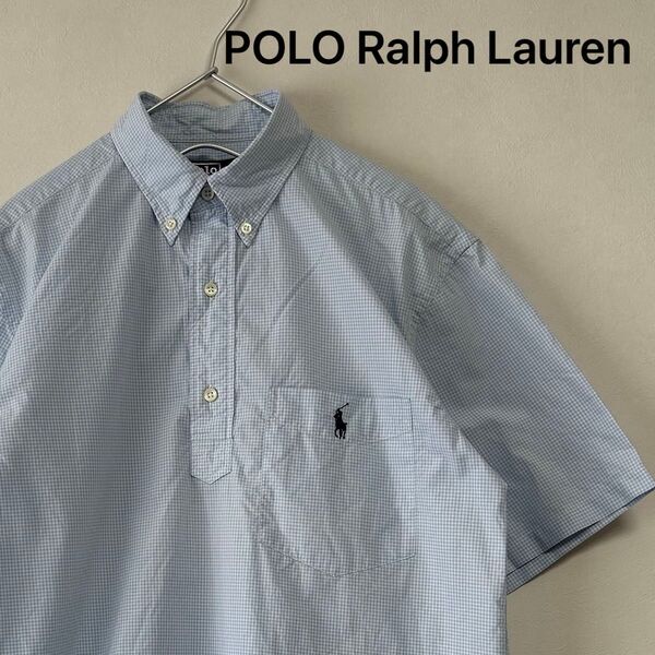 美品 90s POLO Ralph Lauren 半袖BDシャツ プルオーバー