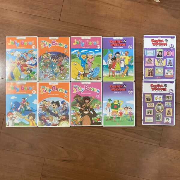 ECC Jelly Beans 英語学習DVDとCDのセット 本もお付けします