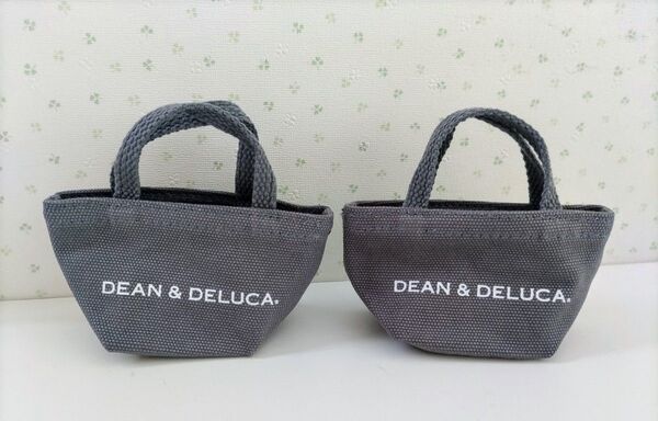 DEAN DELUCAミニ トートバッグ グレー 2個