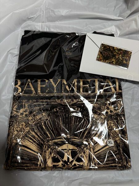 新品未開封 BABYMETAL THE ONE TEE 2025 限定カラー GOLD ベビーメタル ベビメタ Tシャツ XL