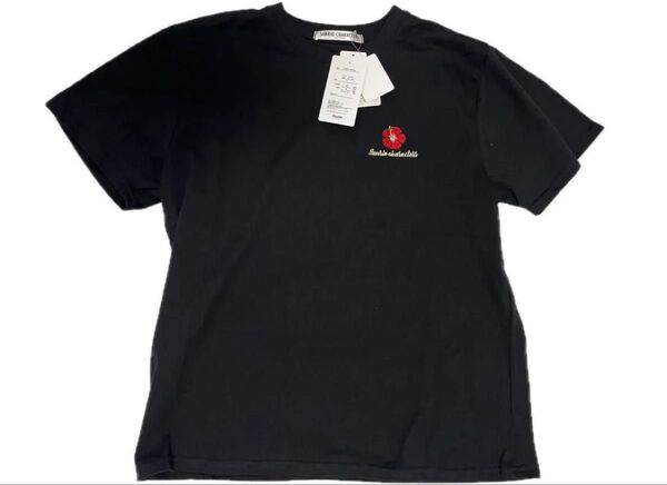 【新品未使用】日焼けサンリオキャラクターズ 刺繍入りTシャツ ブラック Lサイズ
