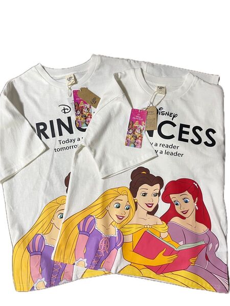 【新品未使用】リトシーフラップ ビッグTシャツ 110cmと120cmしまむら ディズニー プリンセス