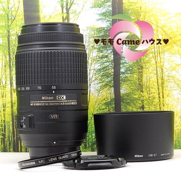 スポーツ撮影に必須☆Nikon AF-S 55-300mm☆超望遠手振れ補正つき