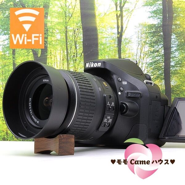 スマホ転送OK☆Nikon D5200一眼レフ☆高画質一眼レフ