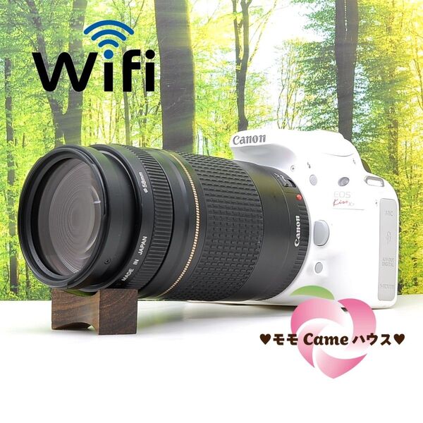 スマホ転送セット☆Canon Kiss X7 超望遠レンズ♪スポーツ撮影に☆