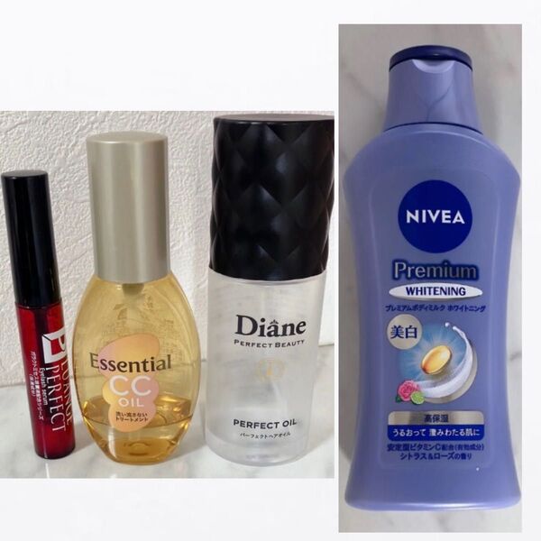 NIVEA ニベアプレミアムボディミルク ホワイトニング ニベアプレミアム ボディ用乳液 ヘアオイル まつ毛美容液