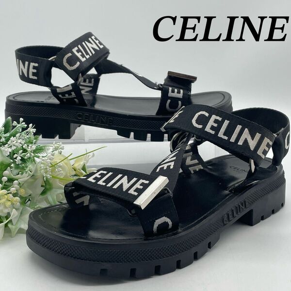 セリーヌ CELINE サンダル レオストラッピーサンダル