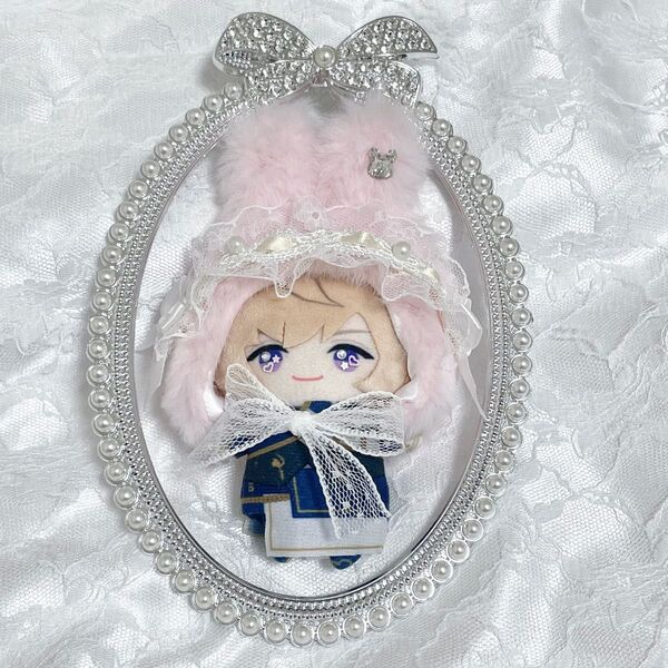 10cm にじぱぺっと おまんじゅう ぬい服 被り物 うさぎ
