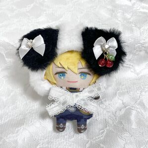 10cm にじぱぺっと おまんじゅう ぬい服 被り物 いぬ