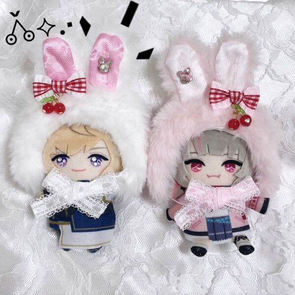 10cm にじぱぺっと おまんじゅう ぬい服 被り物