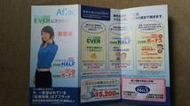 ◆矢田亜希子　Aflac　案内書兼申込ハガキ　３つ折り◆　_画像3