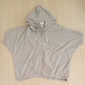 ジップアップパーカー 半袖 w closet