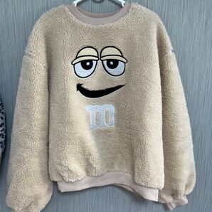 M&M'S エムアンドエムズ チョコレート スウェット もこもこ ボア