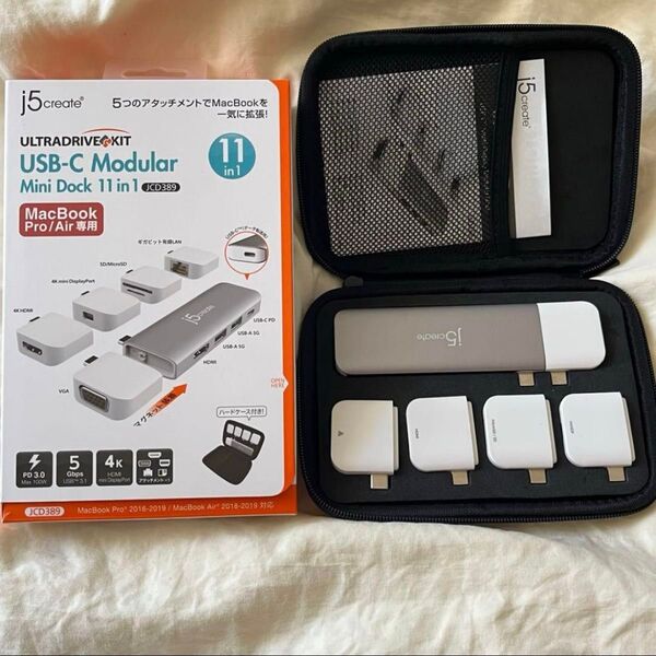 j5create / MacBook用USB-C ミニドック 11in1