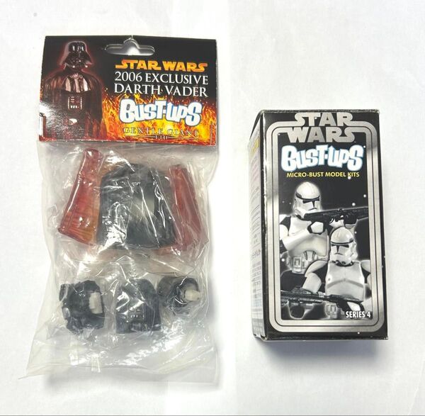 【STAR WARS 】バストアップス 2個セット ダースベイダーとパルパティーン 未開封品