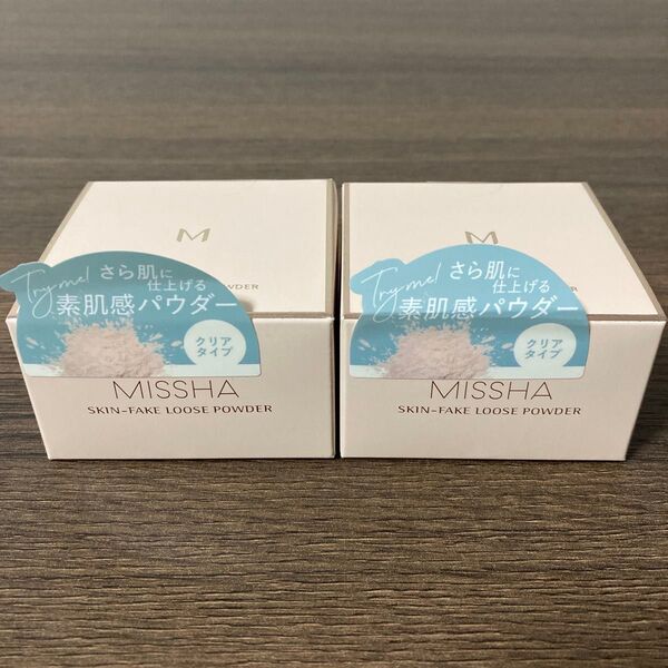 ミシャ M スキンフェイクパウダー N フェイスパウダー クリアタイプ 2個